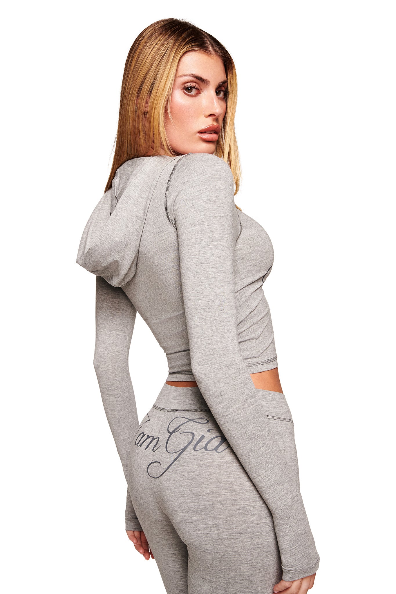 BLARE JERSEY HOODIE - GREY : HEATHER GREY