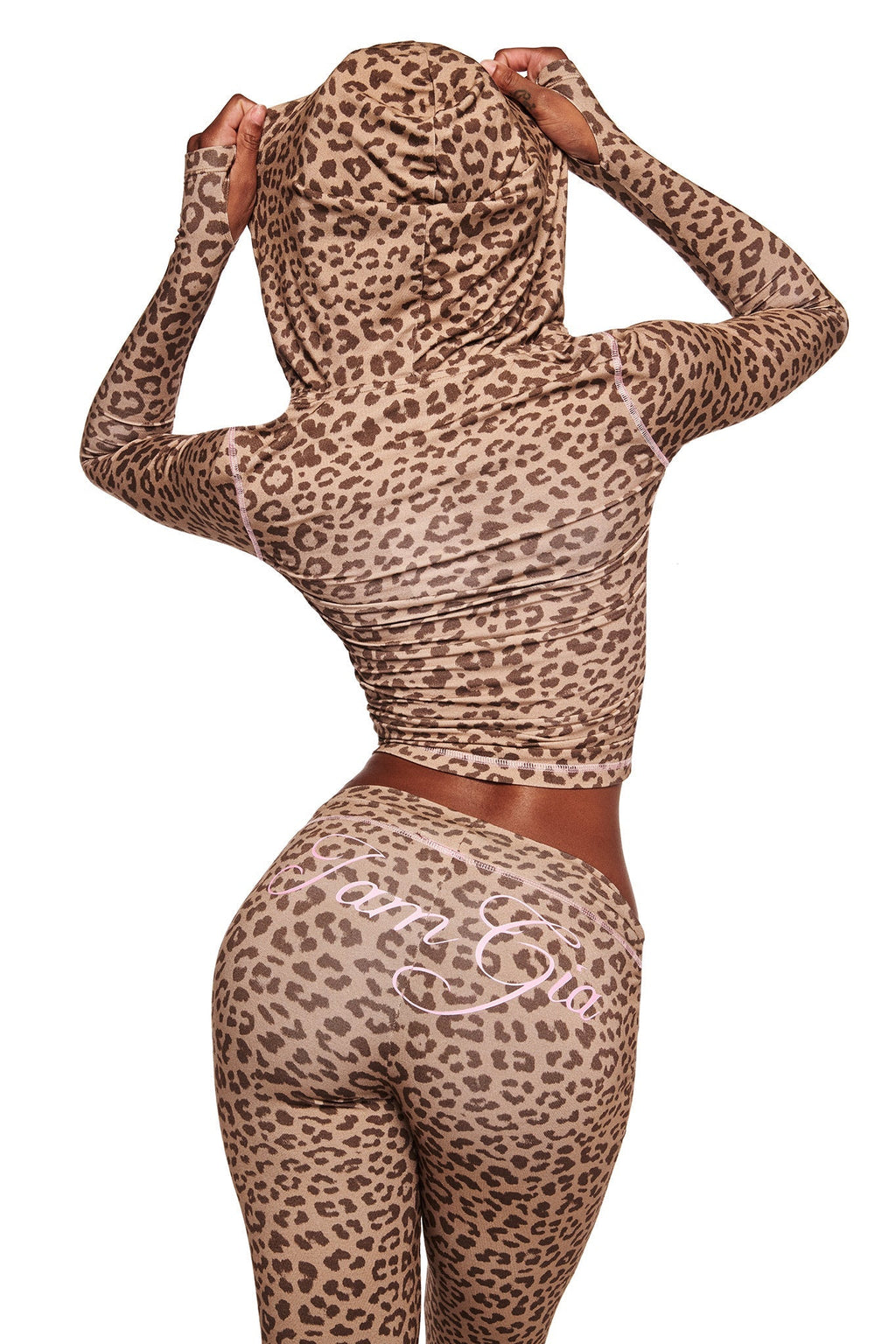BLARE HOODIE - MOCHA LEOPARD