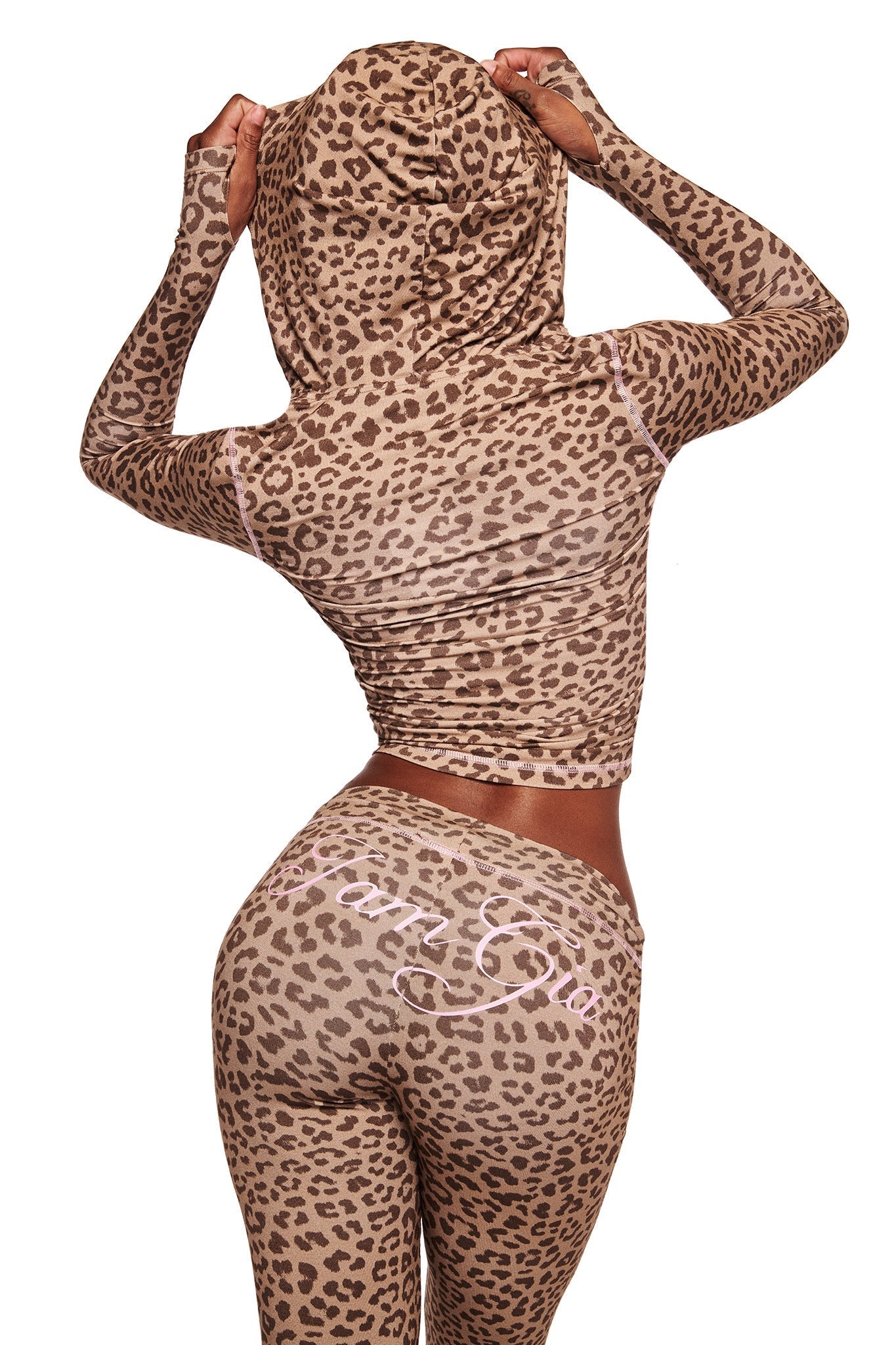 BLARE HOODIE - MOCHA LEOPARD