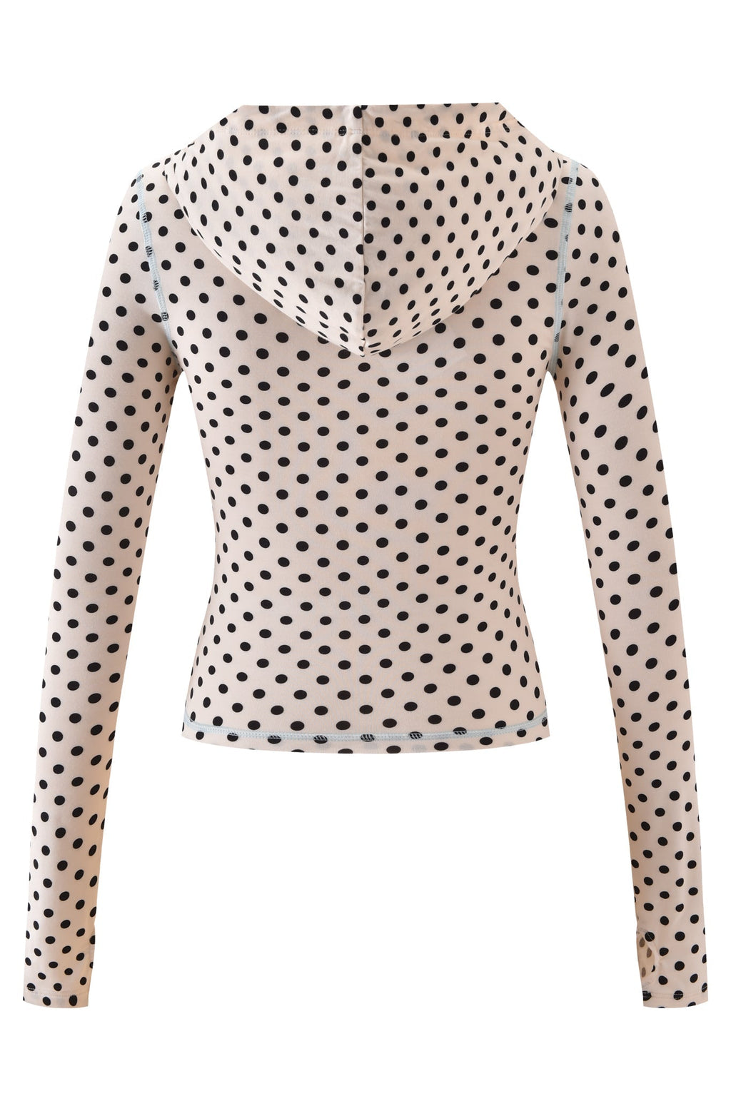 BLARE HOODIE - CREAM POLKA DOT