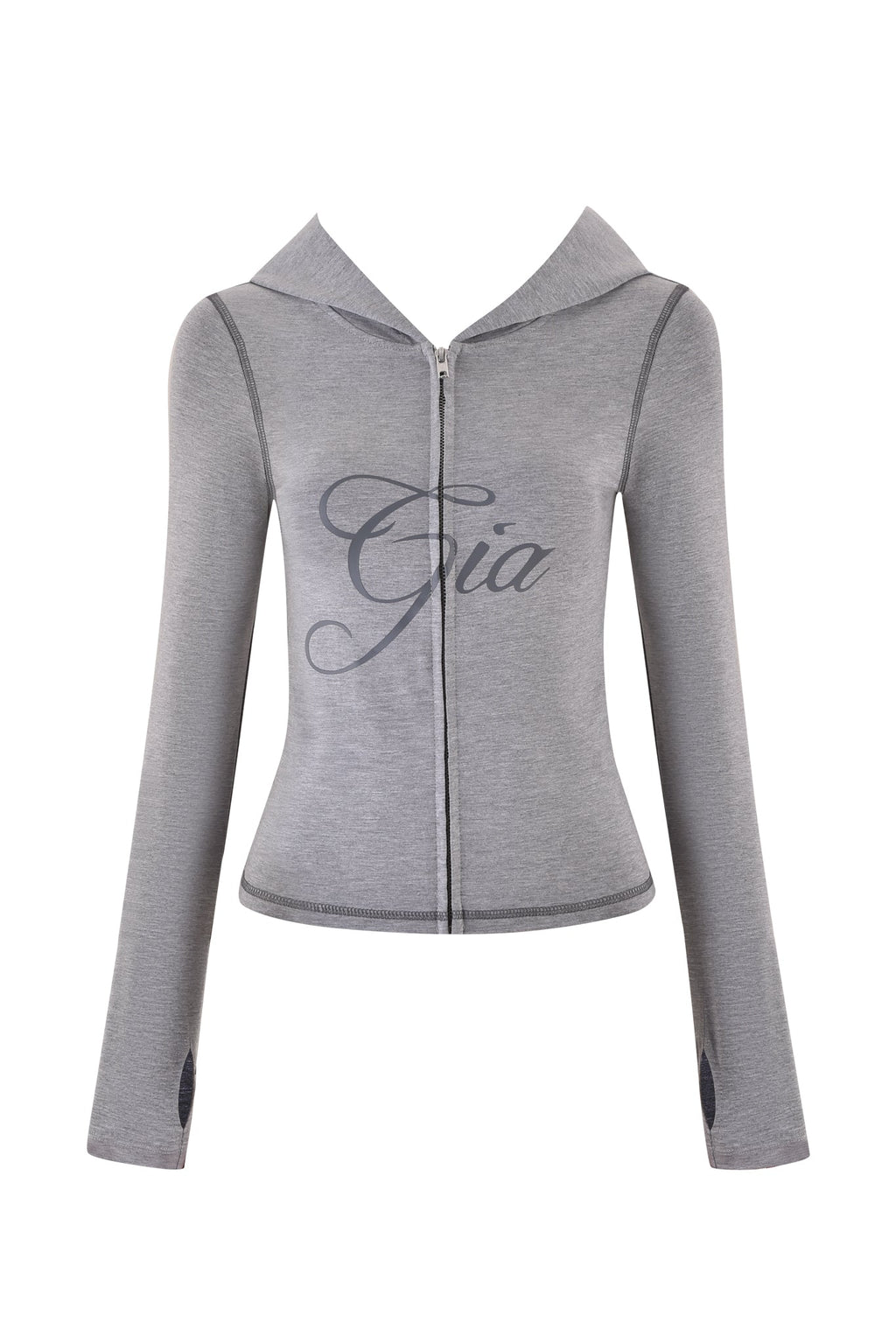 BLARE JERSEY HOODIE - GREY : HEATHER GREY