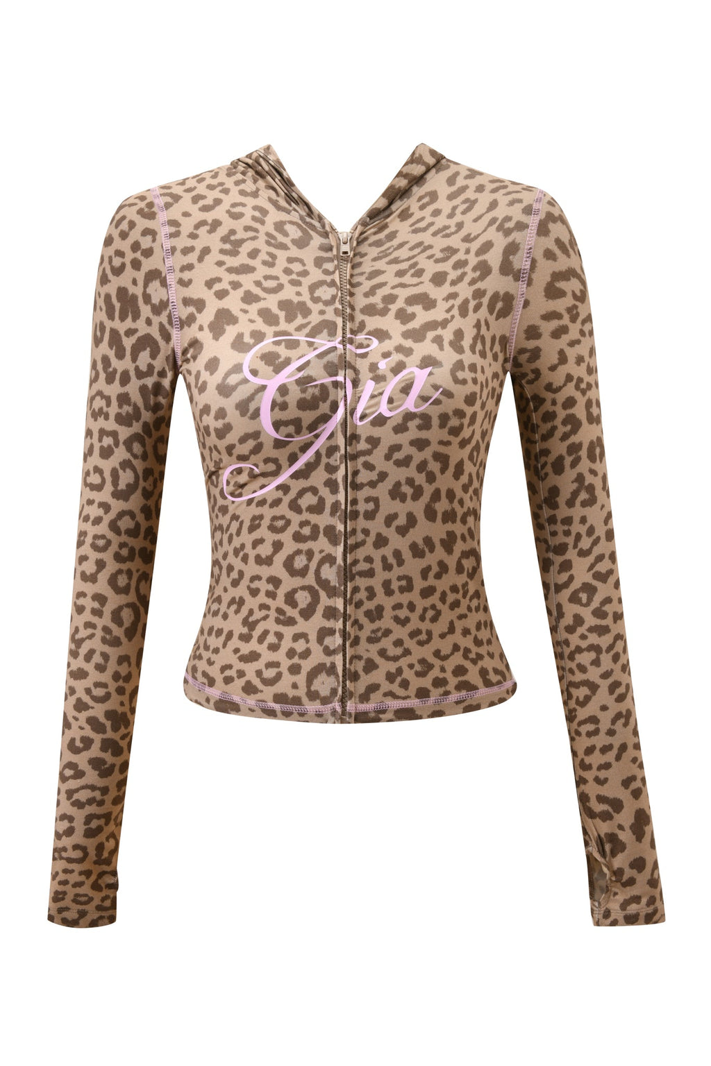 BLARE HOODIE - MOCHA LEOPARD