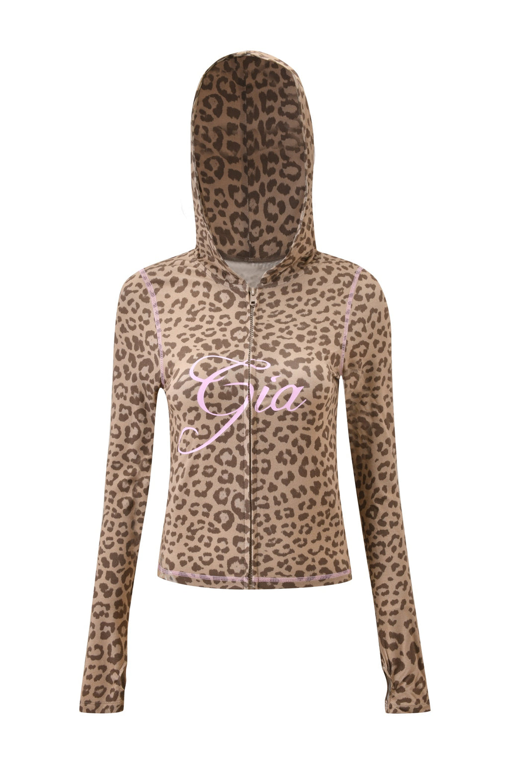 BLARE HOODIE - MOCHA LEOPARD