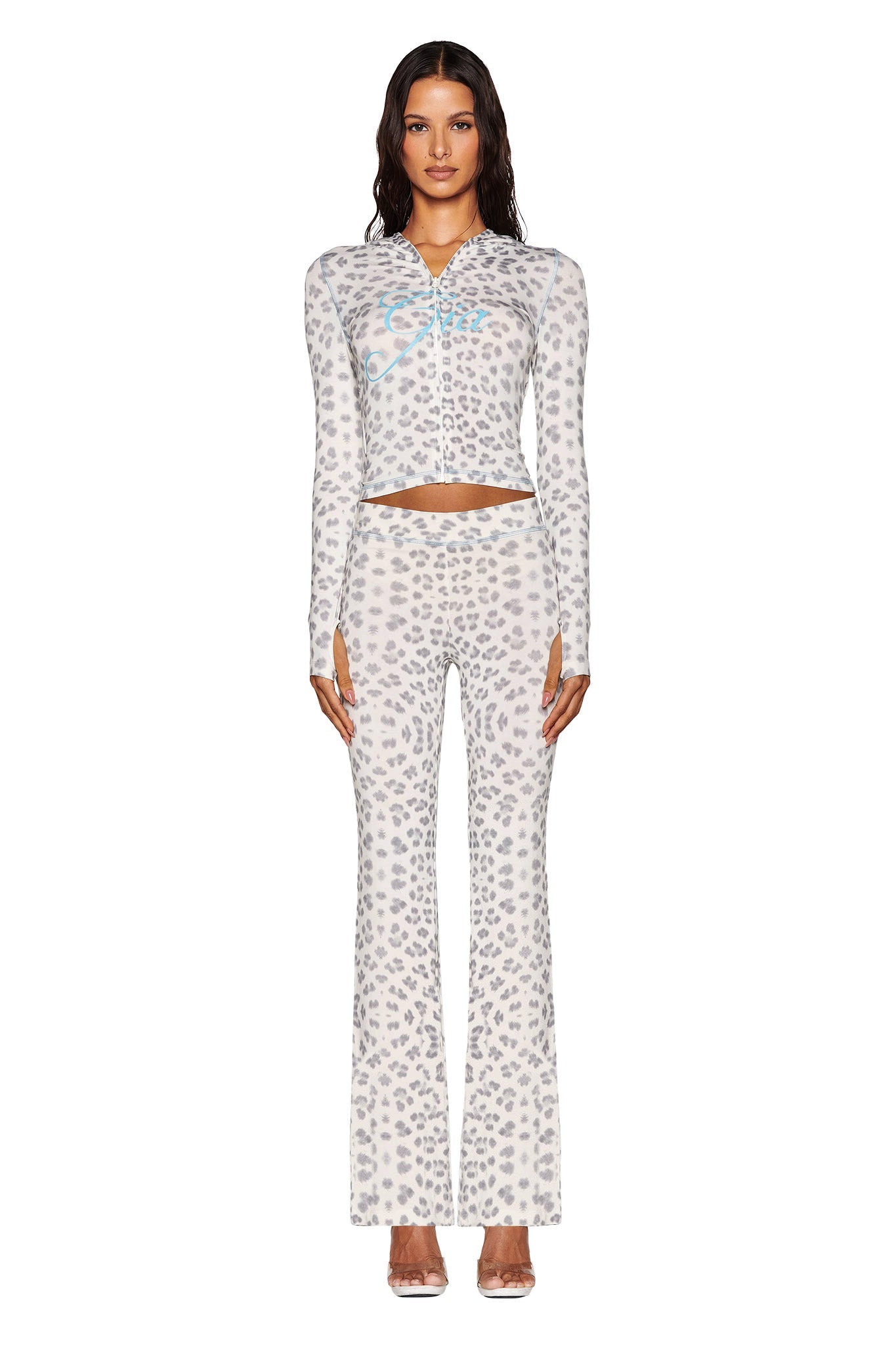 BLARE TRACKPANT - SNOW LEOPARD : WINTER WILD CARD