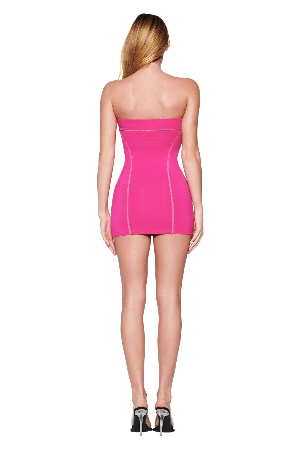 BLARE TUBE MINI DRESS - PINK : HOT PINK