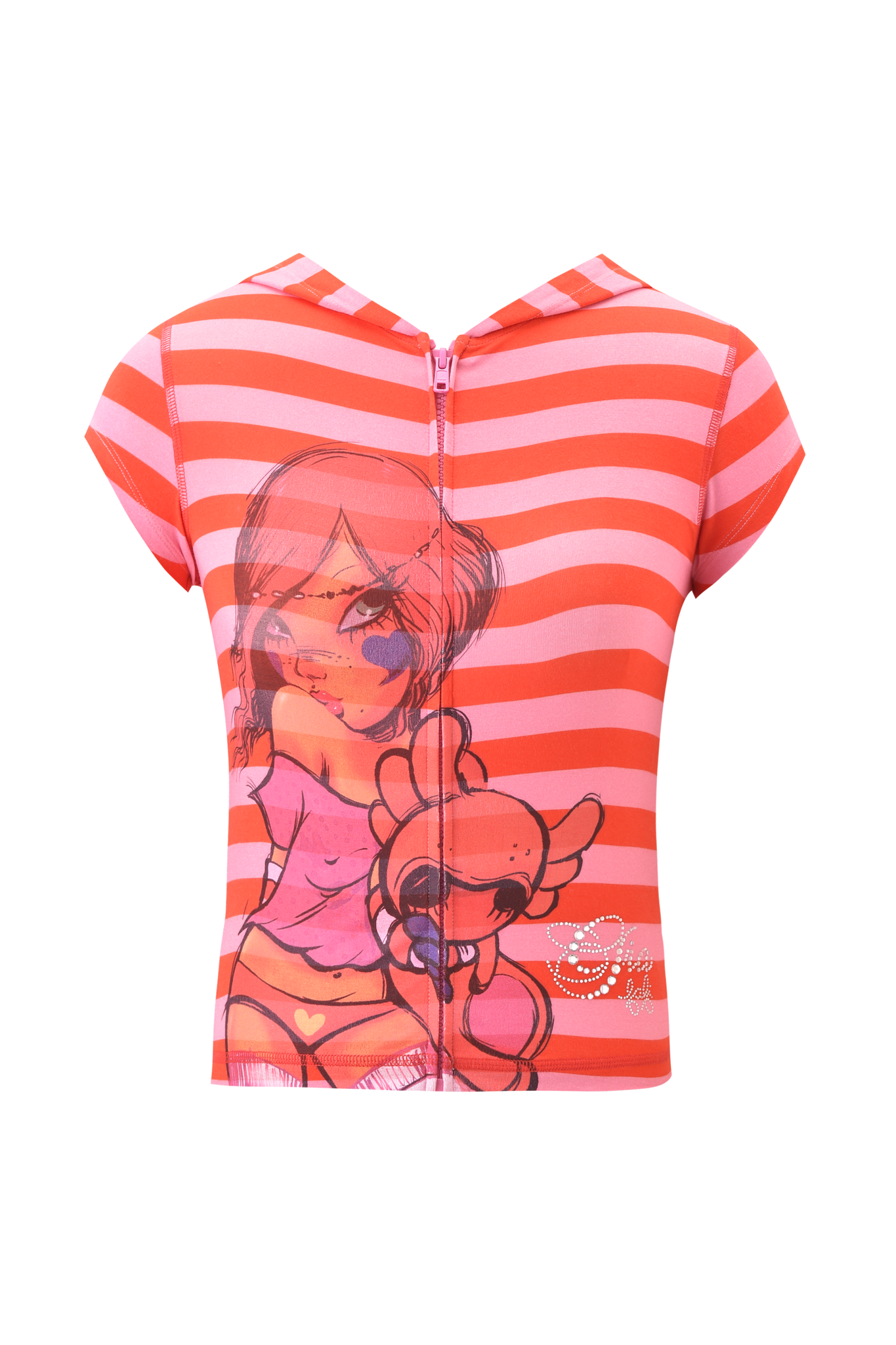 FAFI BLARE CAP SLEEVE SET - PINK STRIPE