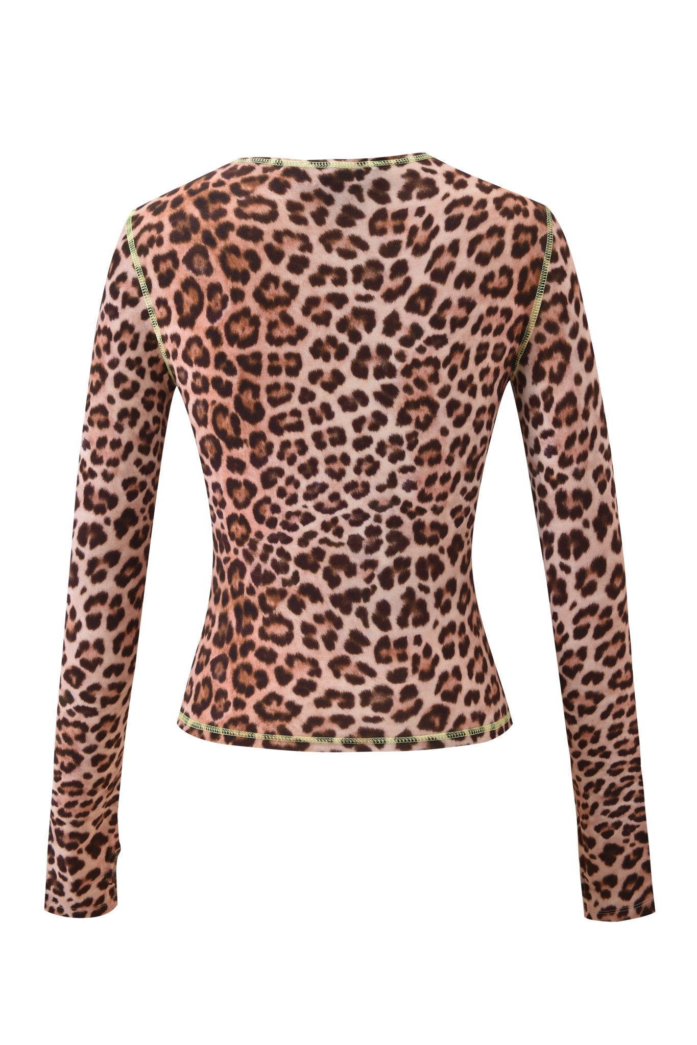 BLARE LONG SLEEVE TOP - LEOPARD