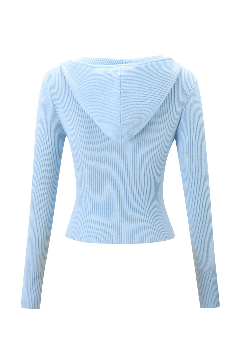 BLARE KNIT HOODIE - BLUE