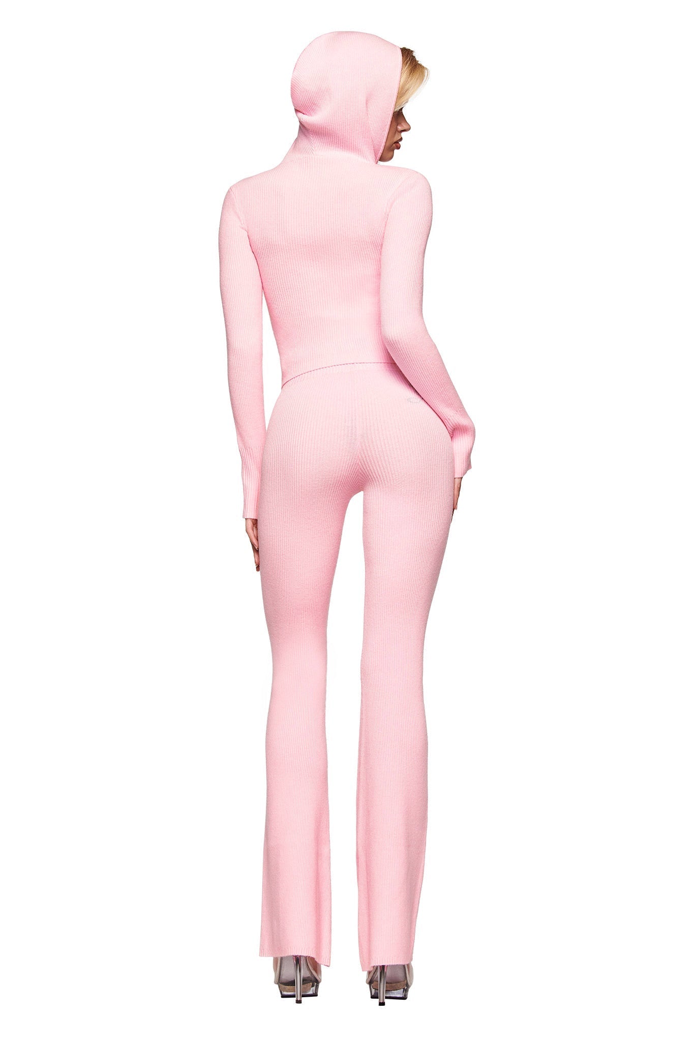 BLARE KNIT TRACKPANT - PINK