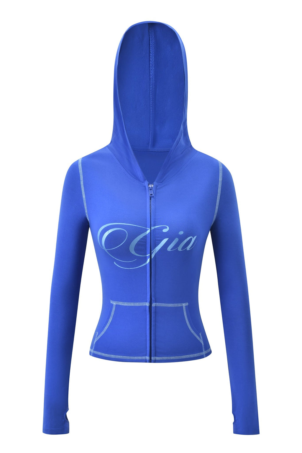 BLARE FORM POCKET HOODIE - COBALT FOIL