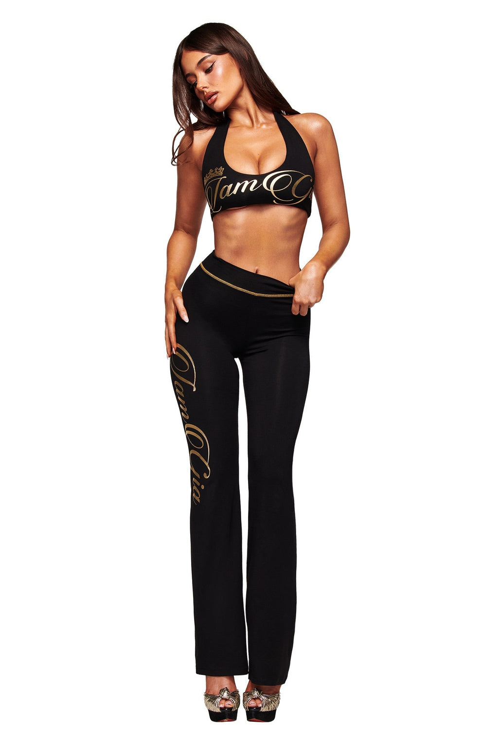 BLARE FORM TRACKPANT - BLACK AND GOLD