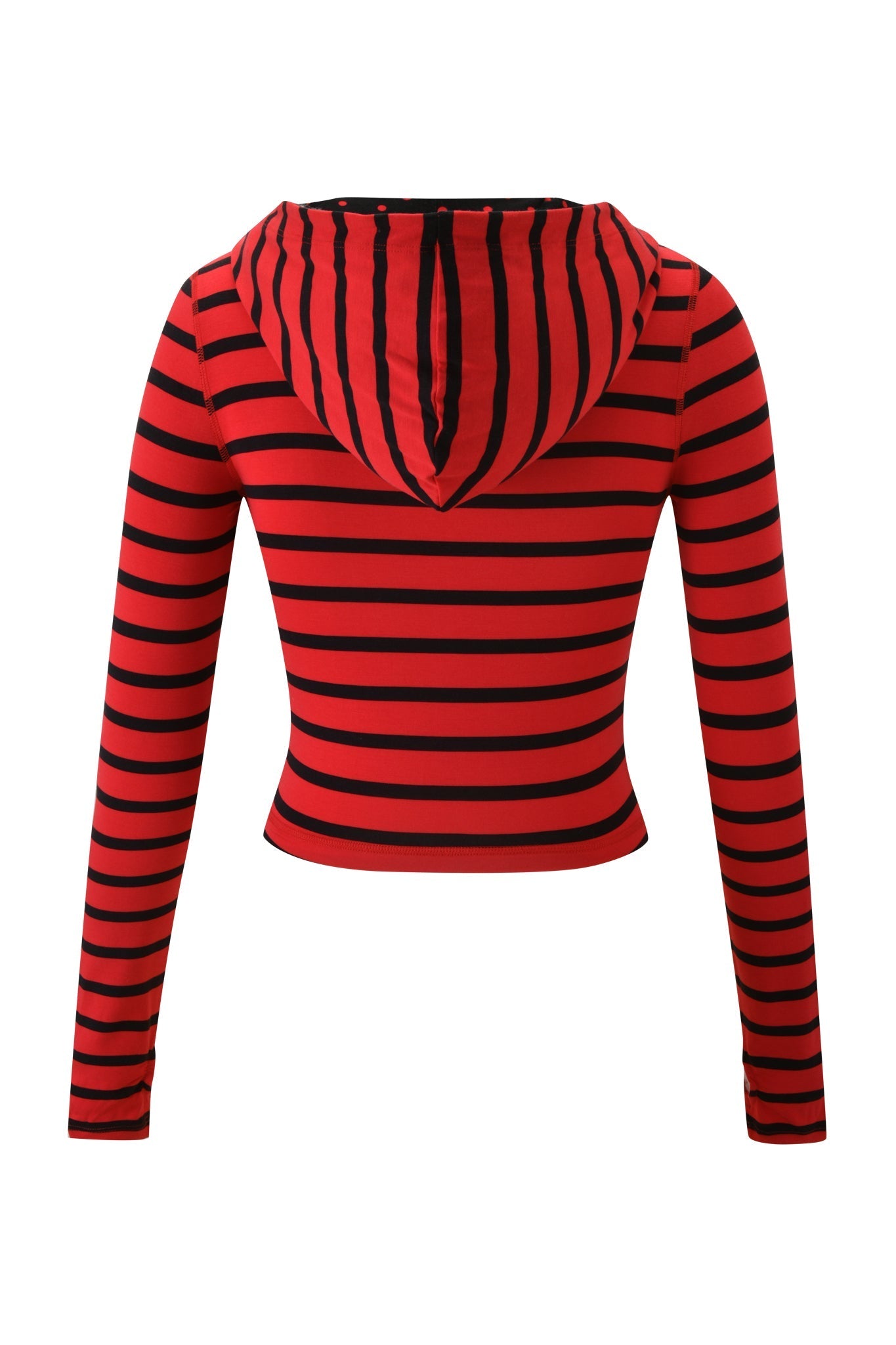 BLARE HOODIE - RED AND BLACK STRIPE