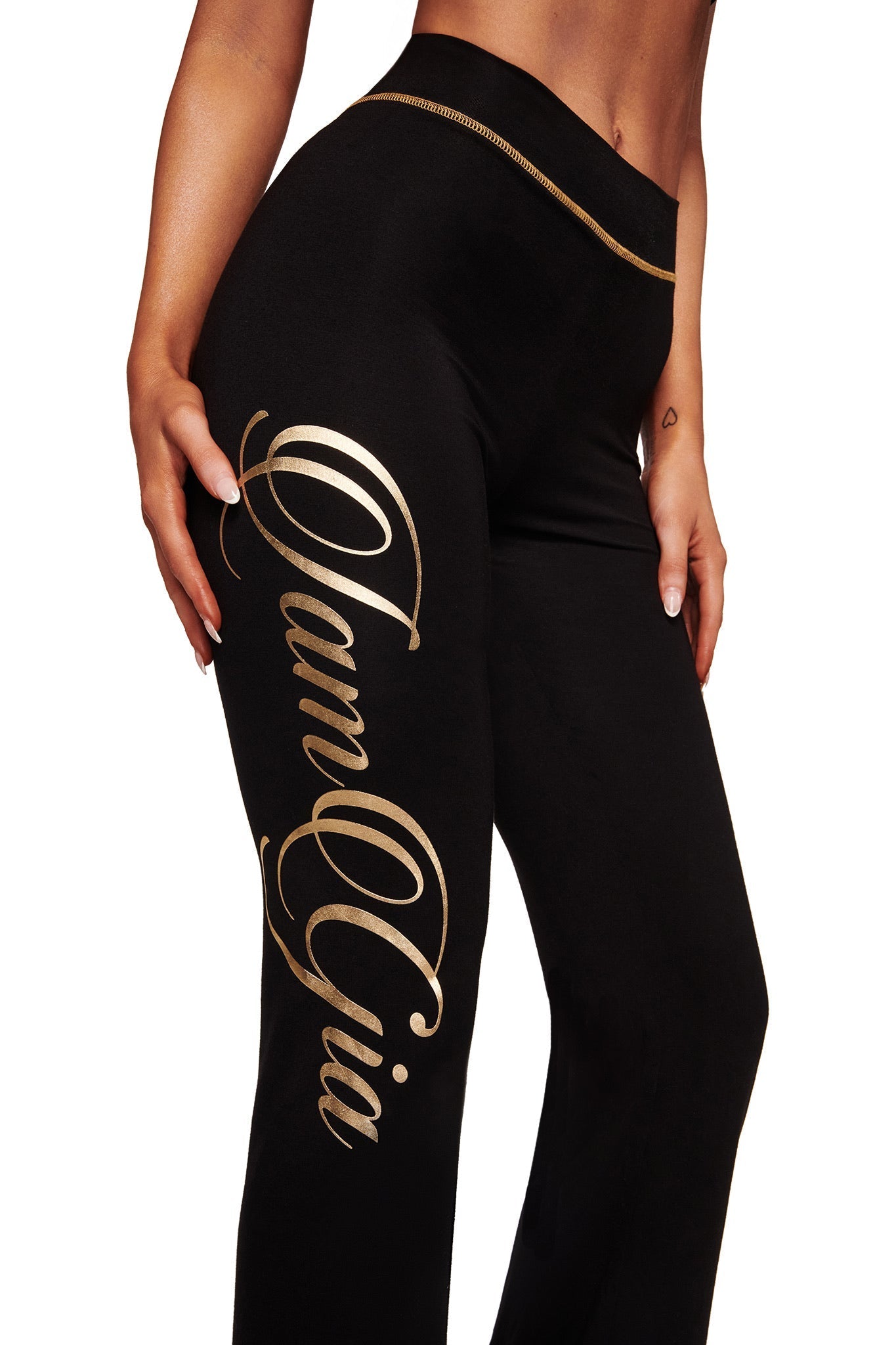 BLARE FORM TRACKPANT - BLACK AND GOLD