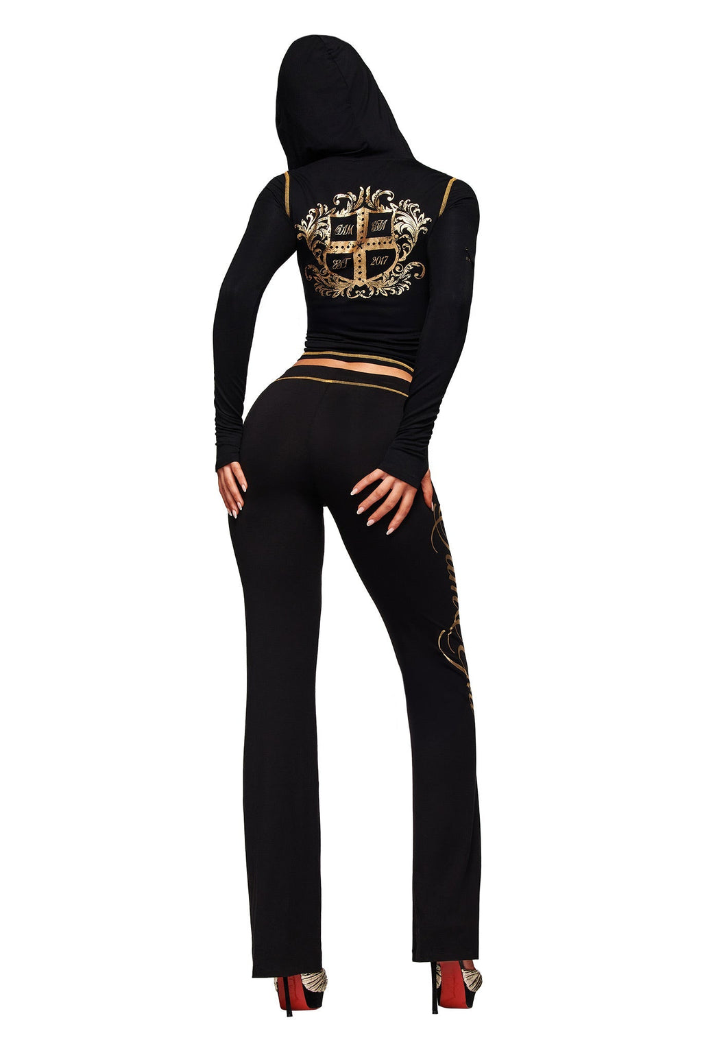 BLARE FORM TRACKPANT - BLACK AND GOLD