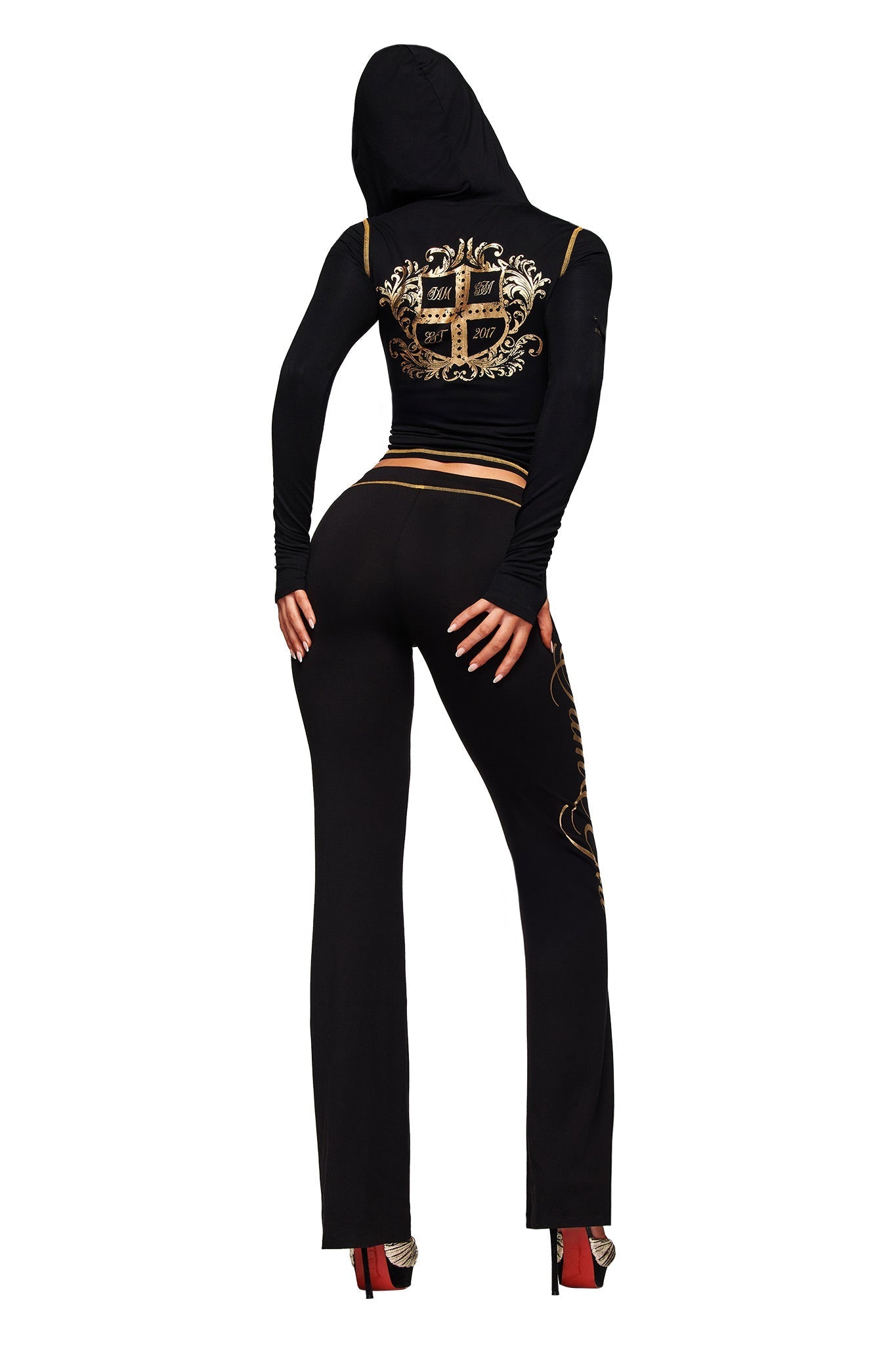 BLARE FORM TRACKPANT - BLACK AND GOLD