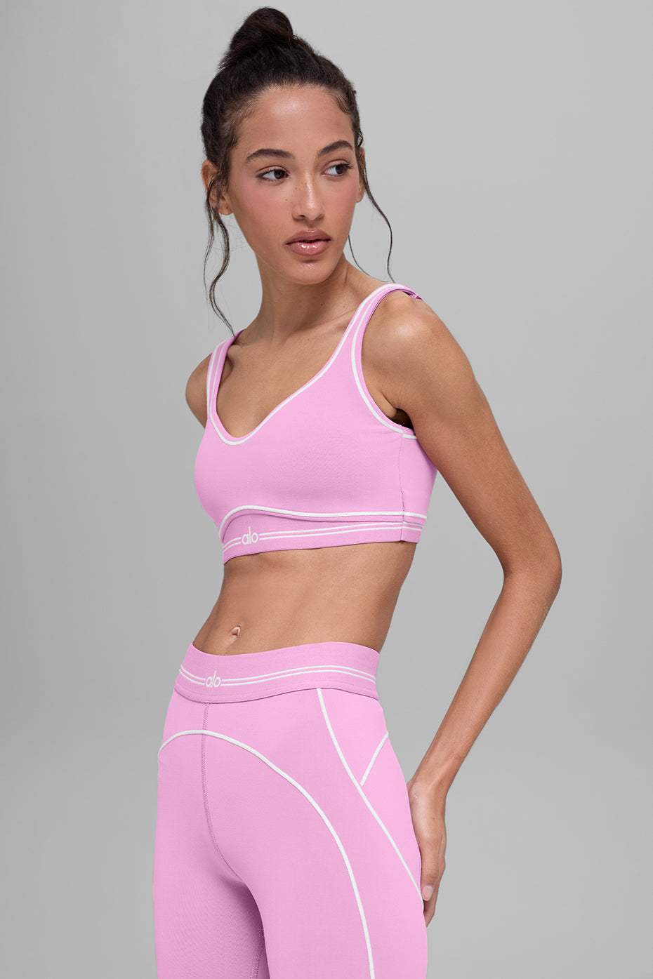 Airbrush Heart Throb Bra - Candy Heart Pink/White