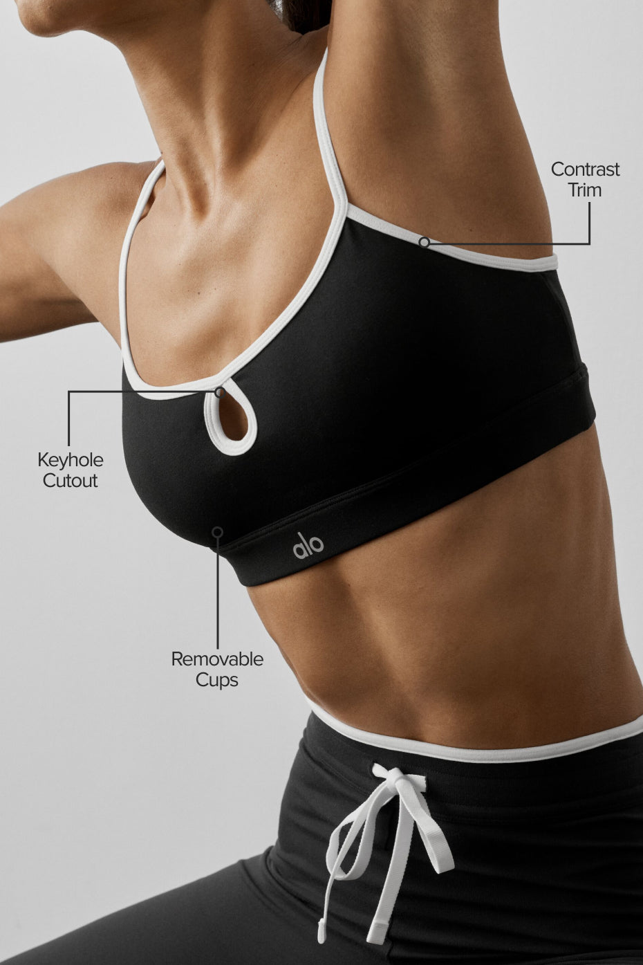 Airbrush Race Pace Bra - Black/White