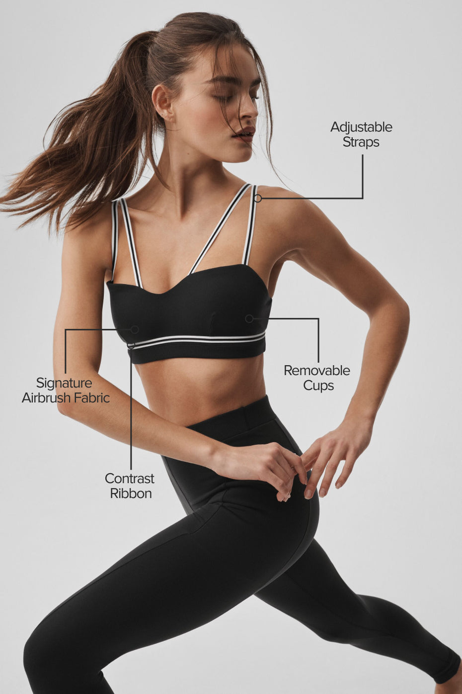 Airbrush Fast Track Bra - Black/White