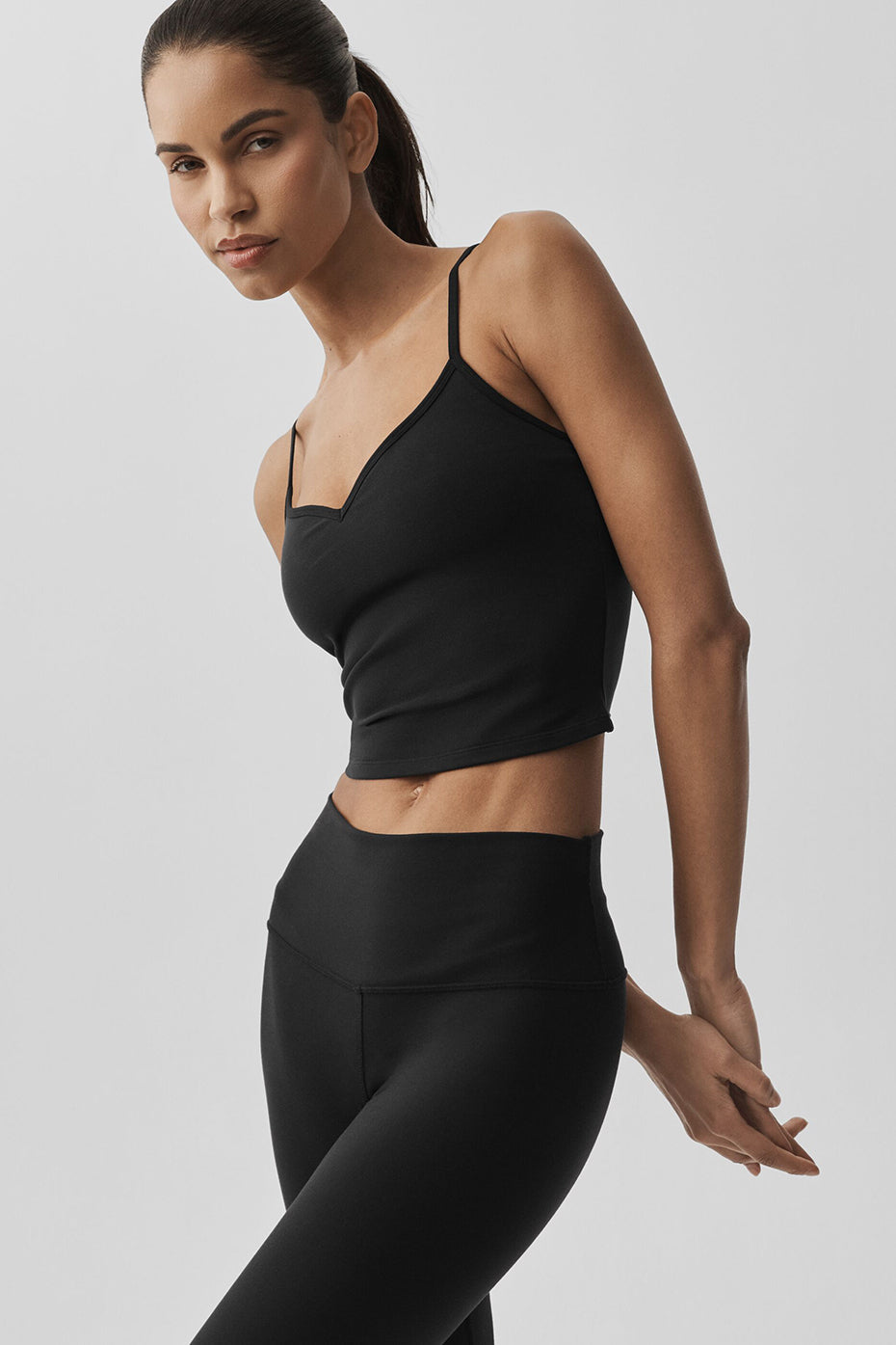 Airbrush Refined Bra Tank - Black